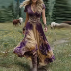 NIPPON™| Noraya - スタイリッシュなヴィンテージ風ボヘミアン風ドレス