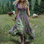 NIPPON™| Noraya - スタイリッシュなヴィンテージ風ボヘミアン風ドレス